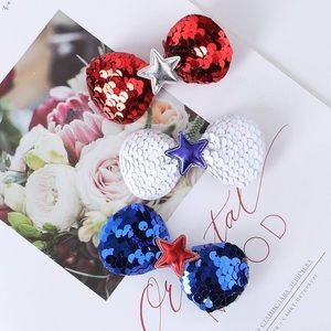 Cheer bow flip sequin clips